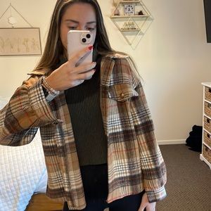 Flannel sweater
